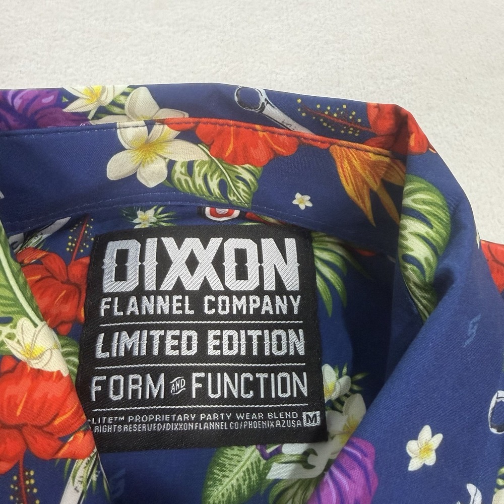 NWT Dixxon Flannel Company Limited Edition Snap-On Hawaiian Short Sleeve Medium - Picture 4 of 6
